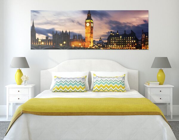 Obraz nocny Big Ben w Londynie