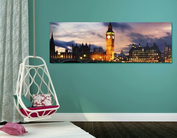 Obraz nocny Big Ben w Londynie