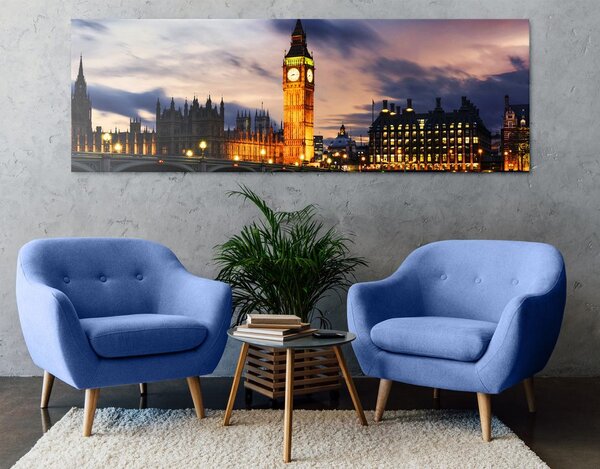 Obraz nocny Big Ben w Londynie