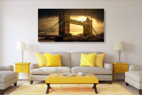 Obraz zachód słońca nad Tower Bridge