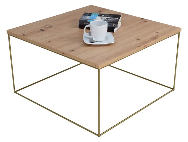 Stolik kawowy w stylu glamour dąb artisan G2-T04