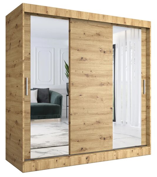Szafa Przesuwna Dąb Artisan 200 Cm E0-Z60