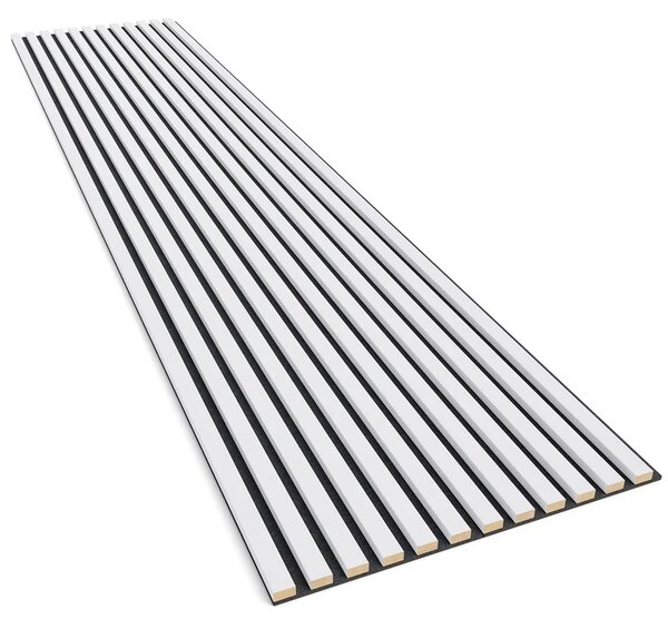 Akustyczne panele lamelowe 2 szt. biały mat E7-C67