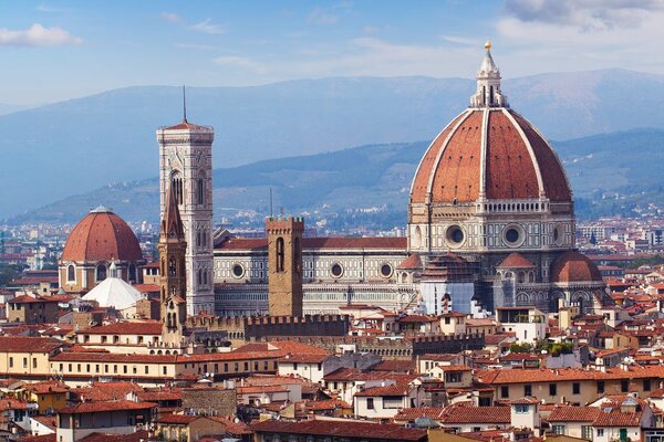 Obraz gotycka katedra we Florencji