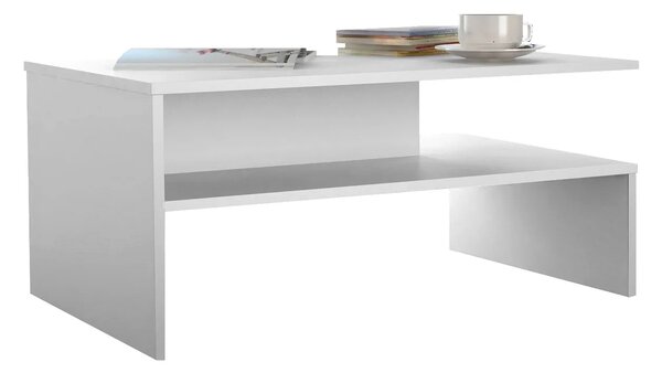 Biała Minimalistyczna Ława Kawowa D8-C70