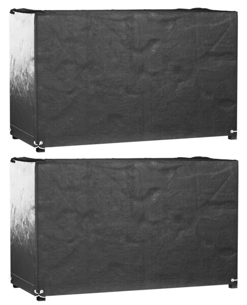 Pokrowce na meble ogrodowe, 2 szt., 8 oczek, 125x55x75 cm