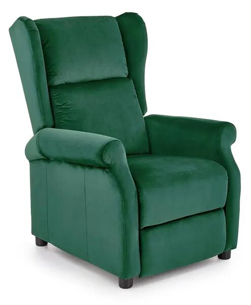 Zielony fotel uszak rozkładany R9-D95
