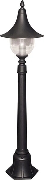 Czarna klasyczna stojąca lampa ogrodowa słupek - 16X S314 L4-C59