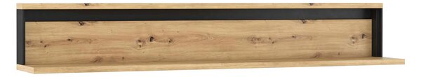 Wisząca półka w stylu industrialnym dąb artisan - QA P3-P60
