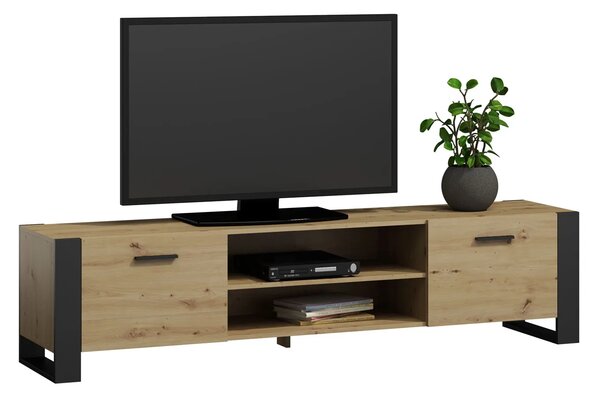 Nowoczesna szafka RTV dąb artisan 185 cm M6-A03