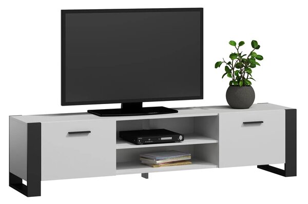 Biała nowoczesna szafka RTV 185 cm P1-T15