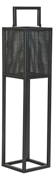 Emaga Świeczniki DKD Home Decor Czarny Metal Szkło (20 x 20 x 82 cm)
