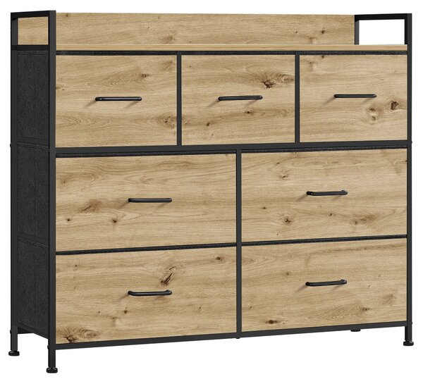 Duża komoda z szufladami w stylu loft dąb artisan A9-Z16