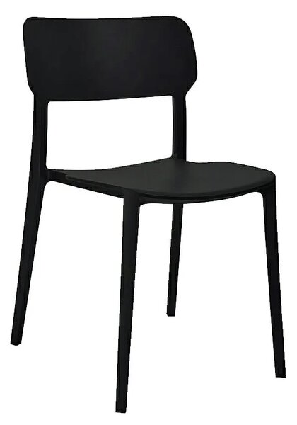 Czarne industrialne krzesło loft K7-L08