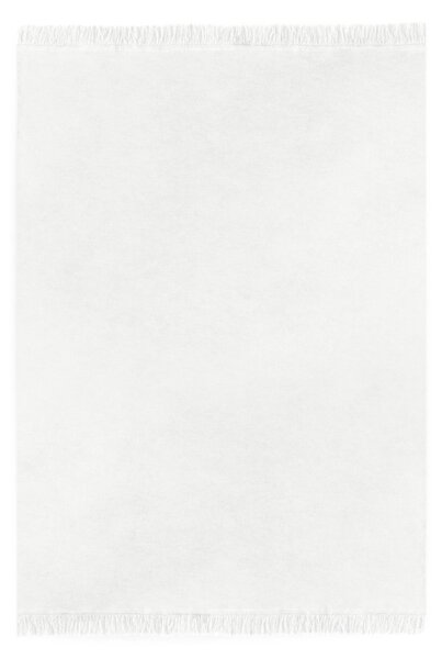 Koc bawełniany - biały - 150 x 200