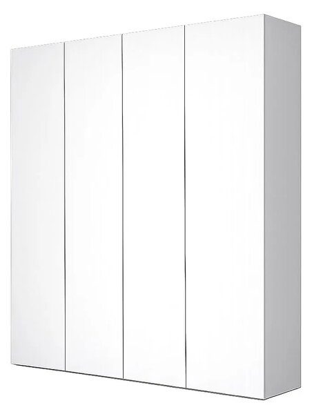Biała wysoka minimalistyczna szafa uchylna B2-E31