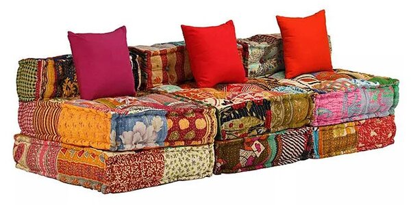 Sofa patchworkowa 3-osobowa G0-A41