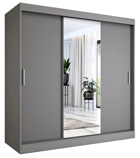 Szafa przesuwna antracyt 200 cm M7-T51