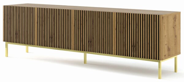 Szafka pod TV z lamelami dąb artisan x Z5-A14