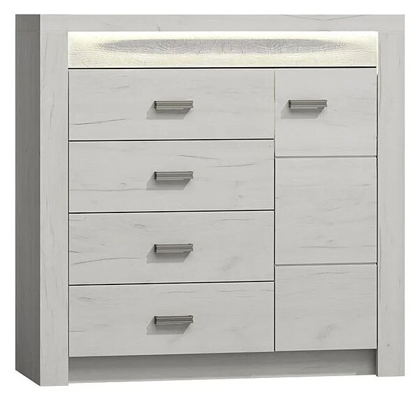 Komoda do salonu kraft biały P6-D35