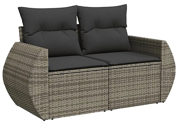 Szara dwuosobowa sofa ogrodowa H6-B99