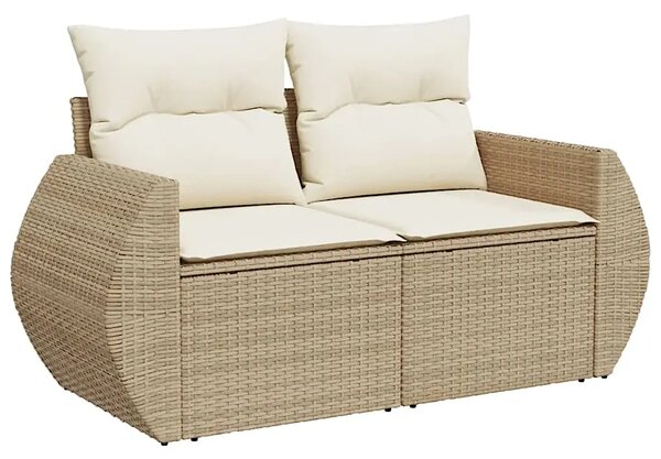 Beżowa dwuosobowa sofa ogrodowa N2-D28