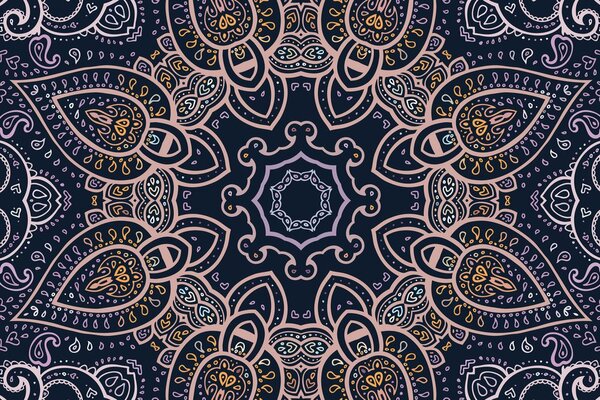 Obraz Mandala z motywem indyjskim