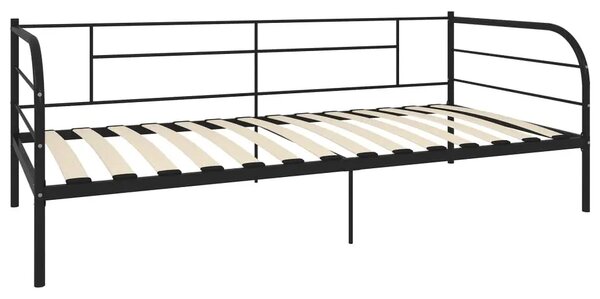 Czarne metalowe łózko 90x200 cm L7-T87