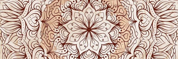Obraz abstrakcyjna Mandala etniczna
