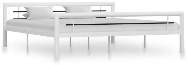Duże białe metalowe łózko 180x200 cm S6-F95