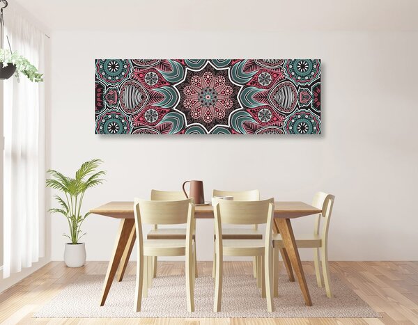 Obraz Mandala indyjska ze wzorem kwiatowym