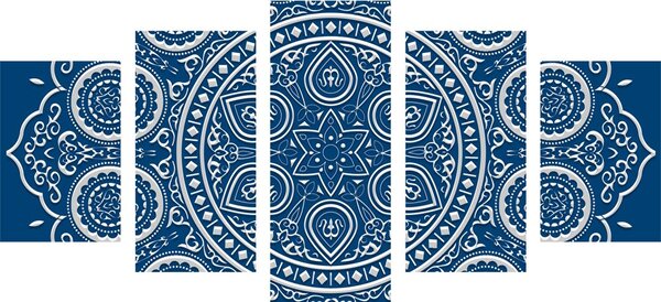 5-częściowy obraz delikatna Mandala etniczna
