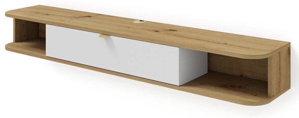Szafka ścienna rtv dąb artisan biały + P4-D13