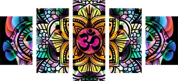 5-częściowy obraz Mandala zdrowia