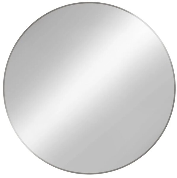 Srebrne okrągłe lustro ścienne E8-K26