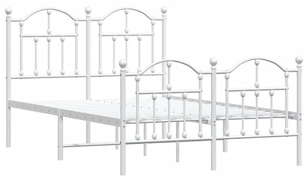 Białe metalowe łóżko industrialne 120x200 cm R2-H80
