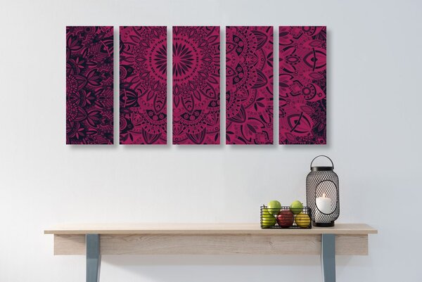 5-częściowy obraz stylowa Mandala