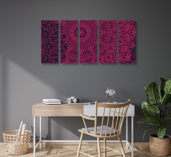 5-częściowy obraz stylowa Mandala