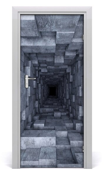 Naklejka samoprzylepna na drzwi Tunel