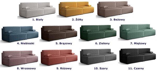 Niebieska rozkładana sofa D7-C59