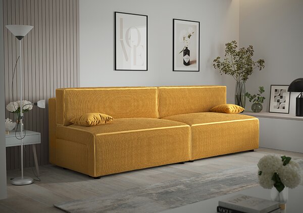 Żółta rozkładana sofa K5-L02