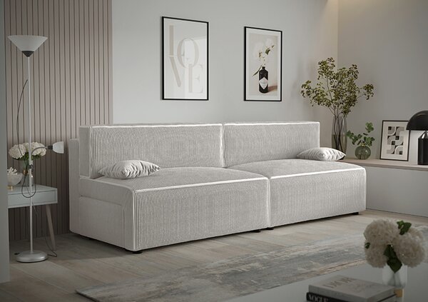Biała rozkładana sofa grafit Z7-F70