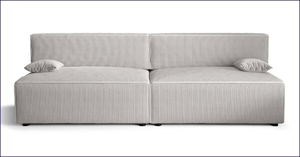 Biała rozkładana sofa grafit Z7-F70