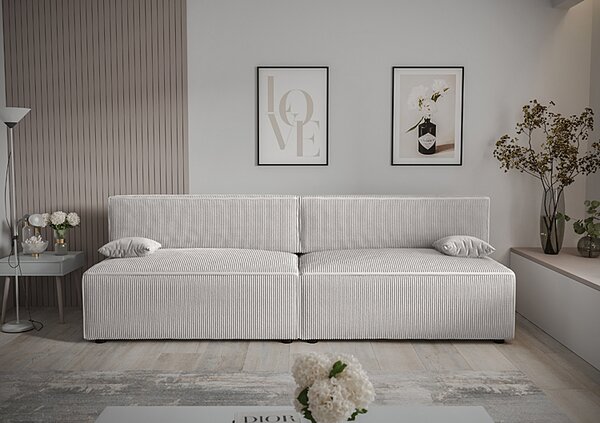 Biała rozkładana sofa grafit Z7-F70