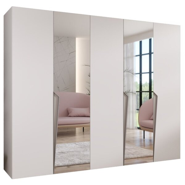 Szafa uchylna otwierana Piano 2 250 wys. 202 cm biaÅy + u. kaszmir
