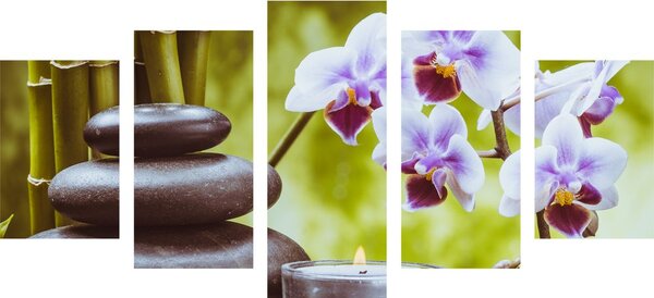 5-częściowy obraz zacisze spa