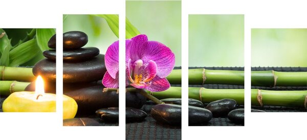 5-częściowy obraz Feng Shui zacisze