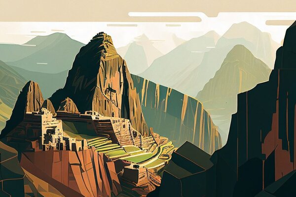 Obraz wspaniałe Machu Picchu