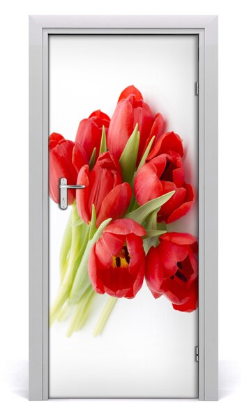 Naklejka samoprzylepna okleina Czerwone tulipany