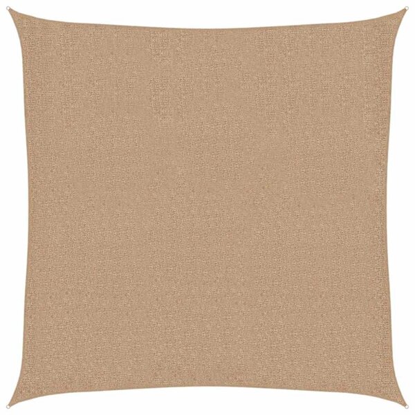 Żagiel przeciwsłoneczny, 160 g/m², taupe, 3,6x3,6 m, hdpe